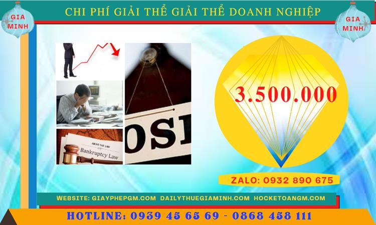 Chi phí giải thể công ty TNHH 2 thành viên trở lên tại TT Huế