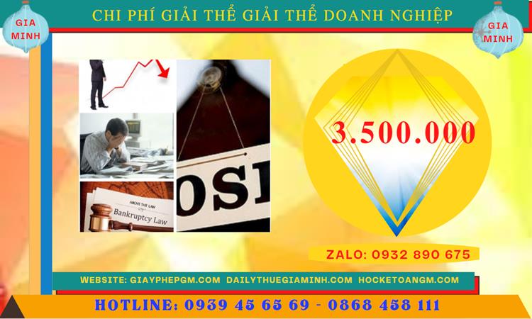 Chi phí giải thể công ty TNHH 2 thành viên trở lên tại Vĩnh Phúc