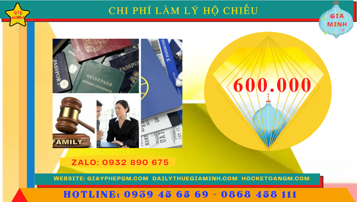 Dịch vụ làm hộ chiếu khác tỉnh tại Trà Vinh 5 Chi phí làm hộ chiếu trẻ em tại Trà Vinh