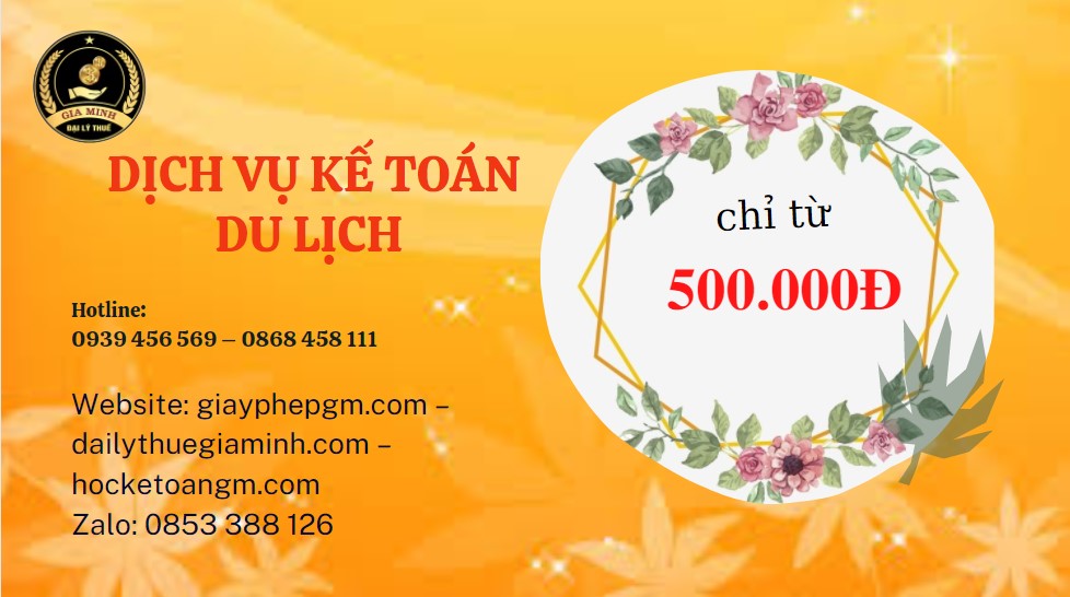 Dịch vụ kế toán du lịch Bạc Liêu 5 Chi phí quyết toán thuế du lịch tại Bạc LiêuChi phí quyết toán thuế du lịch tại Bạc Liêu