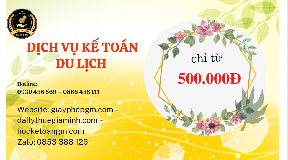 Dịch vụ kế toán du lịch huyện cần giờ 5 Chi phí quyết toán thuế du lịch tại Huyện Cần Giờ