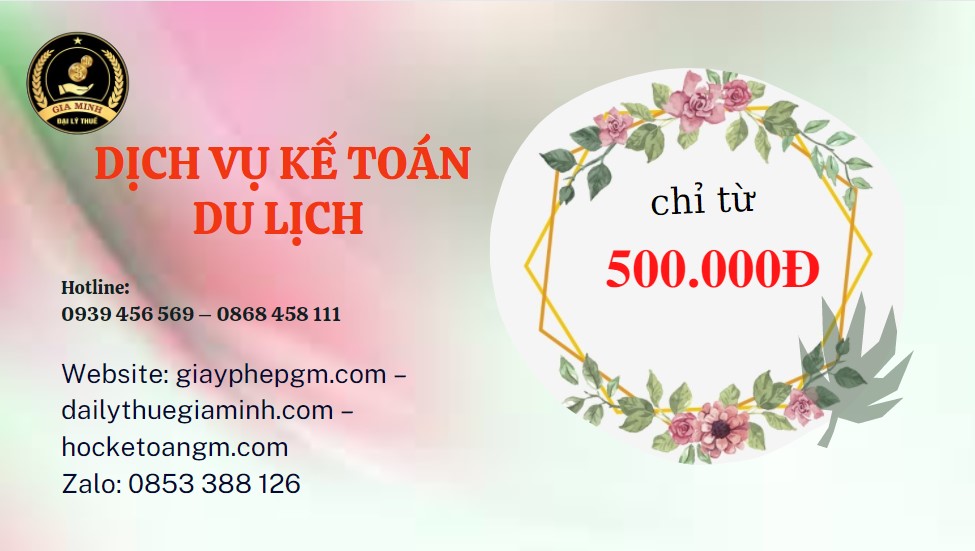 DỊCH VỤ KẾ TOÁN DU LỊCH QUẬN BẮC TỪ LIÊM 5 Chi phí quyết toán thuế du lịch tại Quận Bắc Từ Liêm