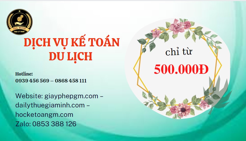 Dịch vụ kế toán du lịch quận bình thạnh 5 Chi phí quyết toán thuế du lịch tại Quận Bình Thạnh