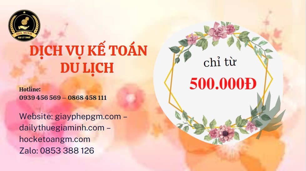 DỊCH VỤ KẾ TOÁN DU LỊCH QUẬN CẦU GIẤY 5 Chi phí quyết toán thuế du lịch tại Quận Cầu Giấy