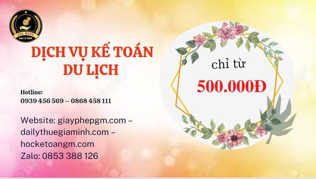 DỊCH VỤ KẾ TOÁN DU LỊCH QUẬN LONG BIÊN 5 Chi phí quyết toán thuế du lịch tại Quận Long Biên