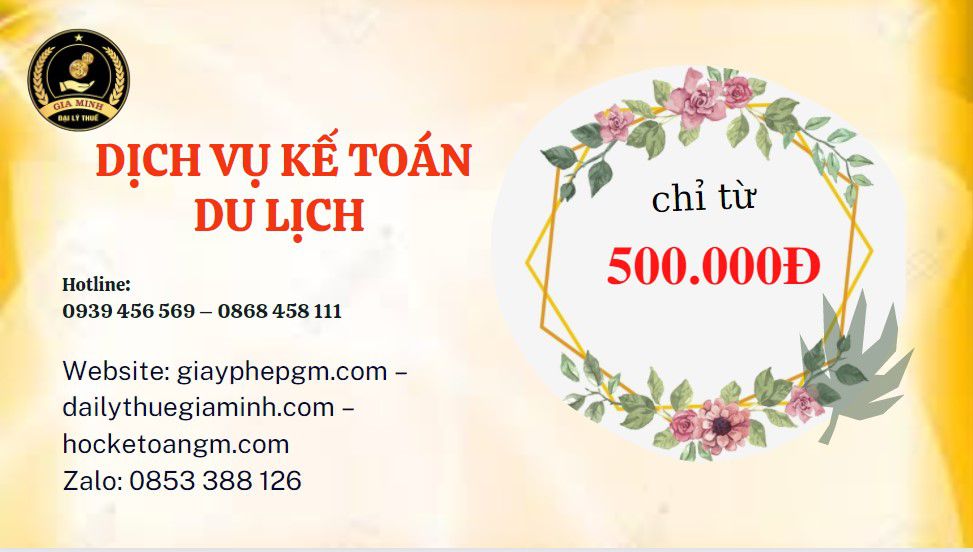 DỊCH VỤ KẾ TOÁN DU LỊCH QUẬN THANH XUÂN 5 Chi phí quyết toán thuế du lịch tại Quận Thanh Xuân