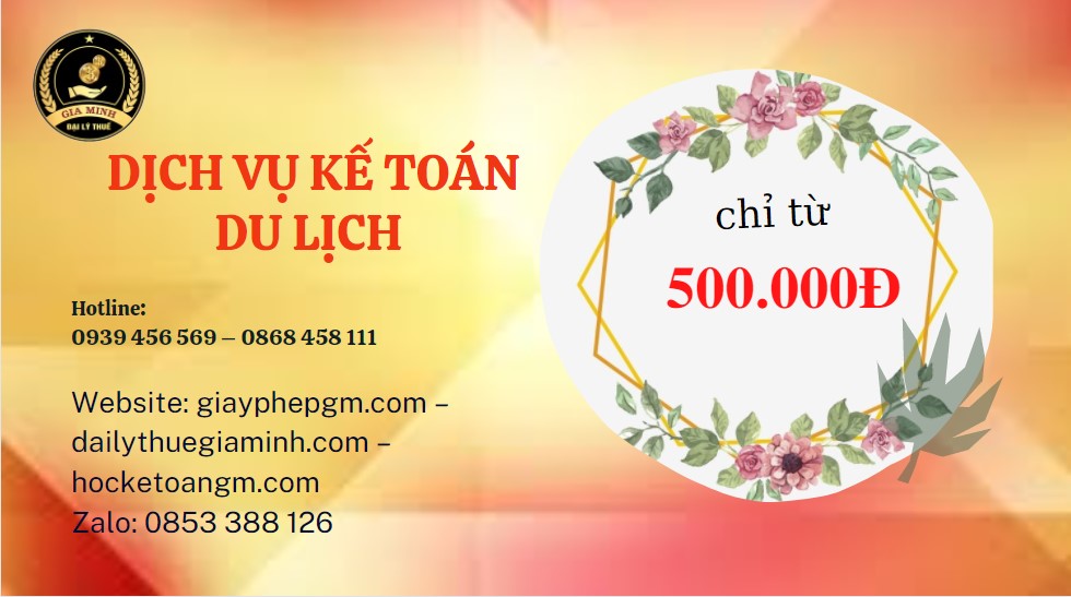 Dịch vụ kế toán du lịch Sơn La 5 Chi phí quyết toán thuế du lịch tại Sơn La