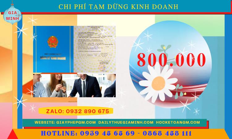 Dịch vụ tạm ngừng kinh doanh trọn gói tại quận 2 5 Chi phí tạm ngừng kinh doanh qua mạng tại Quận 2