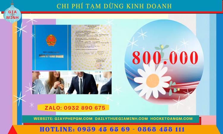 Dịch vụ tạm ngừng kinh doanh trọn gói tại quận 5 5 Chi phí tạm ngừng kinh doanh qua mạng tại Quận 5