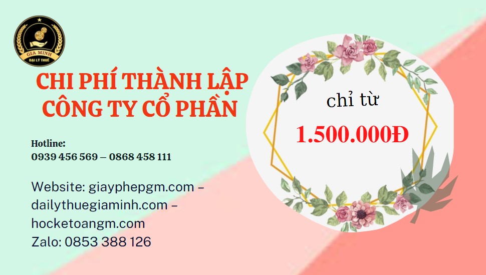 Dịch vụ thành lập công ty cổ phần Cần Thơ 5 Chi phí thành lập công ty cổ phần Cần Thơ