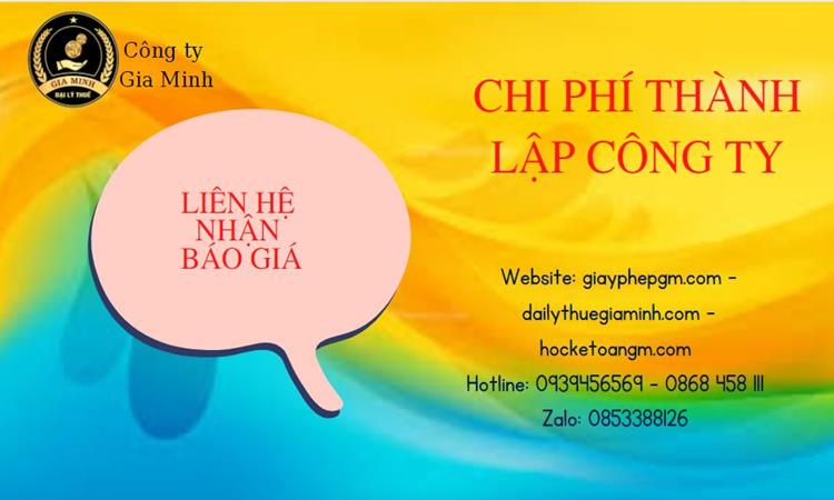 DỊCH VỤ THÀNH LẬP CÔNG TY CÓ VỐN ĐẦU TƯ NƯỚC NGOÀI TẠI QUẬN BÌNH THẠNH 5 Chi phí thành lập công ty có vốn đầu tư nước ngoài tại Quận Bình Thạnh