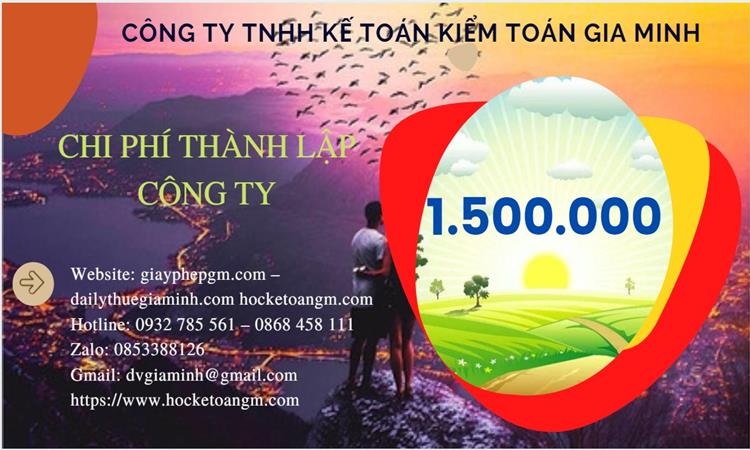 Chi phí thành lập công ty sản xuất hàng điện tử tại Hà Tĩnh 