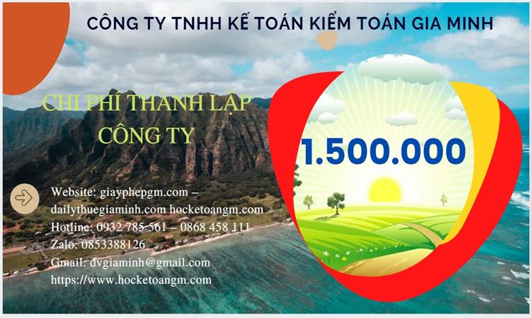 Chi phí thành lập công ty sản xuất hàng điện tử tại Huế 