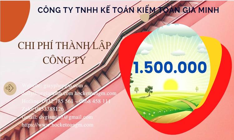 Chi phí thành lập công ty sản xuất hàng điện tử tại Ninh Thuận 