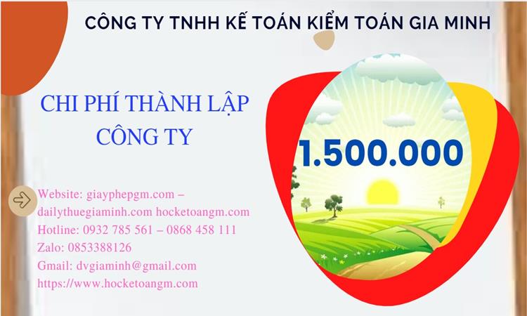 Chi phí thành lập công ty sản xuất hàng điện tử tại Quận Tây Hồ 