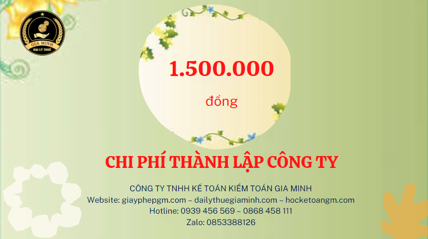 Chi phí thành lập doanh nghiệp and
