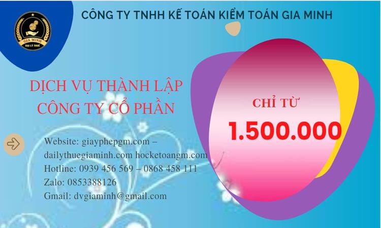 Chi phí thành lập doanh nghiệp Bà Rịa Vũng Tàu