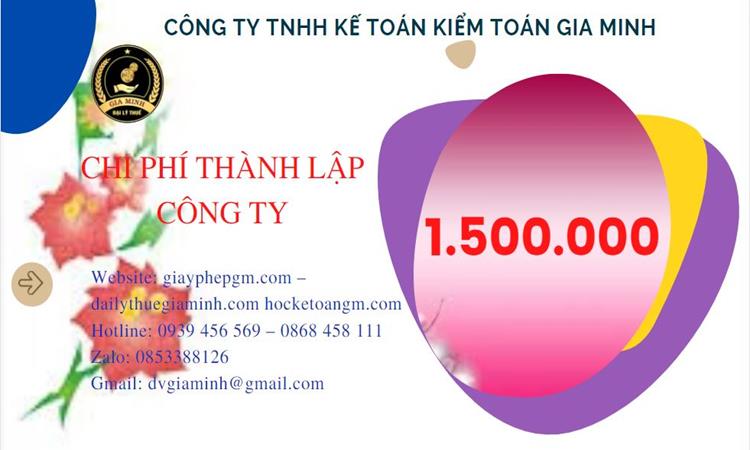 Chi phí thành lập doanh nghiệp Bắc Kạn
