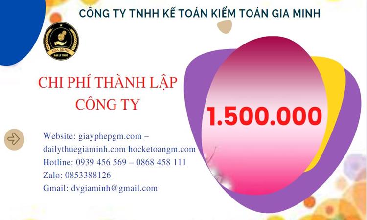 Chi phí thành lập doanh nghiệp Bến Tre