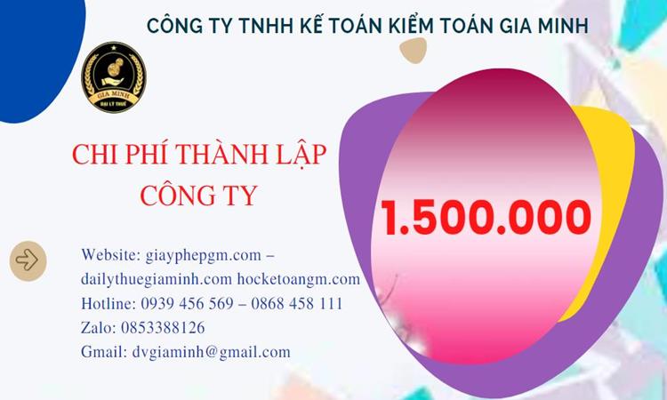 Chi phí thành lập doanh nghiệp Bình Dương