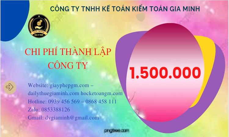 Chi phí thành lập doanh nghiệp Cao Bằng