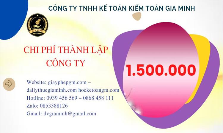 Chi phí thành lập doanh nghiệp Đắk Nông