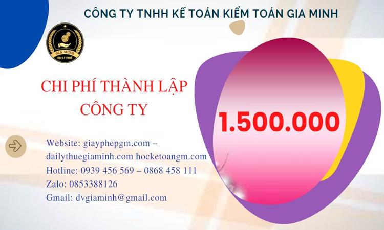 Chi phí thành lập doanh nghiệp Điện Biên