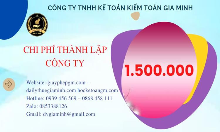 Chi phí thành lập doanh nghiệp Hà Giang