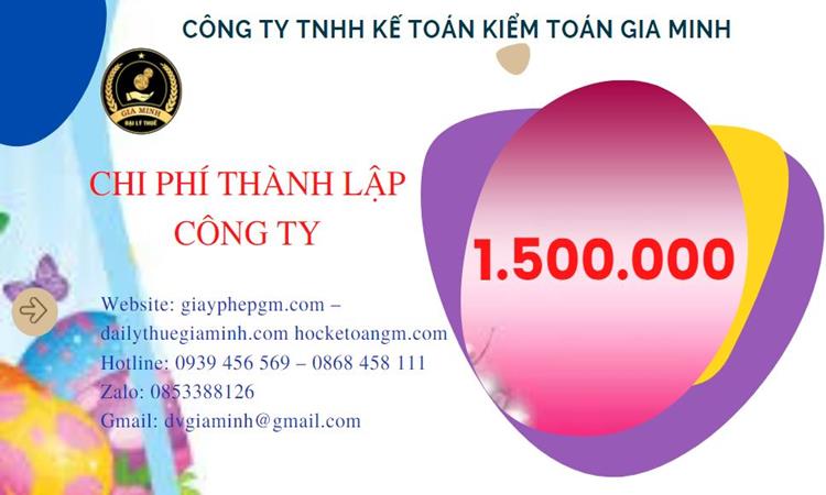 Chi phí thành lập doanh nghiệp Hà Nội