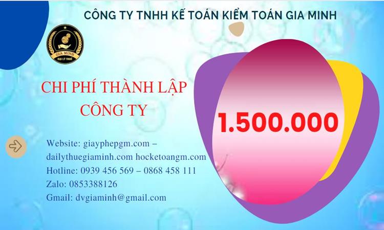 Chi phí thành lập doanh nghiệp Hà Tĩnh
