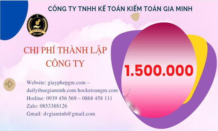 Chi phí thành lập doanh nghiệp Hải Phòng