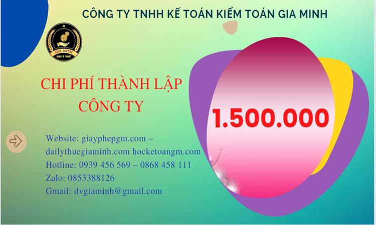Chi phí thành lập doanh nghiệp Hòa Bình