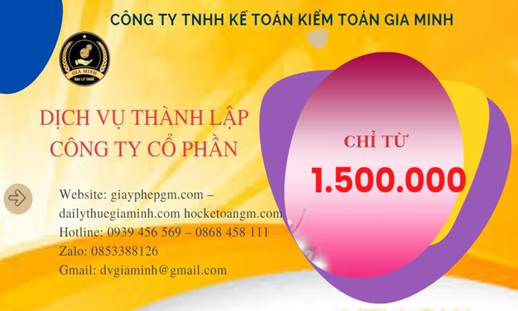 Chi phí thành lập doanh nghiệp Huyện Ba Vì