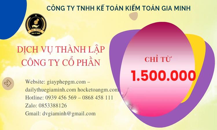 Chi phí thành lập doanh nghiệp Huyện Bình Chánh