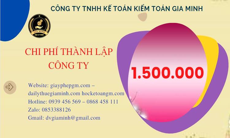 Chi phí thành lập doanh nghiệp Huyện Đông Anh