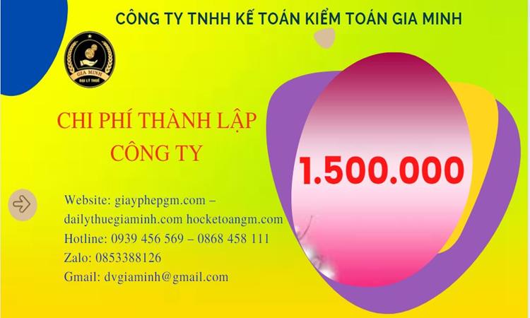 THÀNH LẬP CÔNG TY TRỌN GÓI UY TÍN TẠI HUYỆN HÓC MÔN 5 Chi phí thành lập doanh nghiệp Huyện Hóc Môn