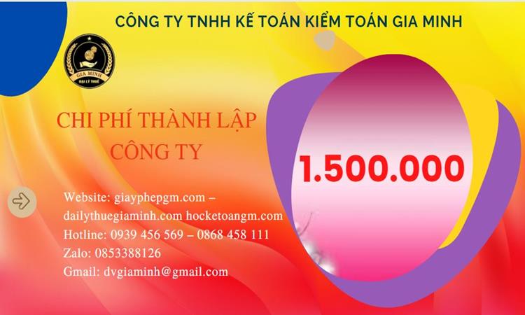 Chi phí thành lập doanh nghiệp Huyện Khoái Châu