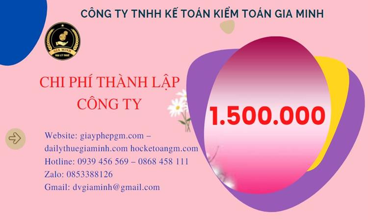 Chi phí thành lập doanh nghiệp Huyện Mỹ Đức