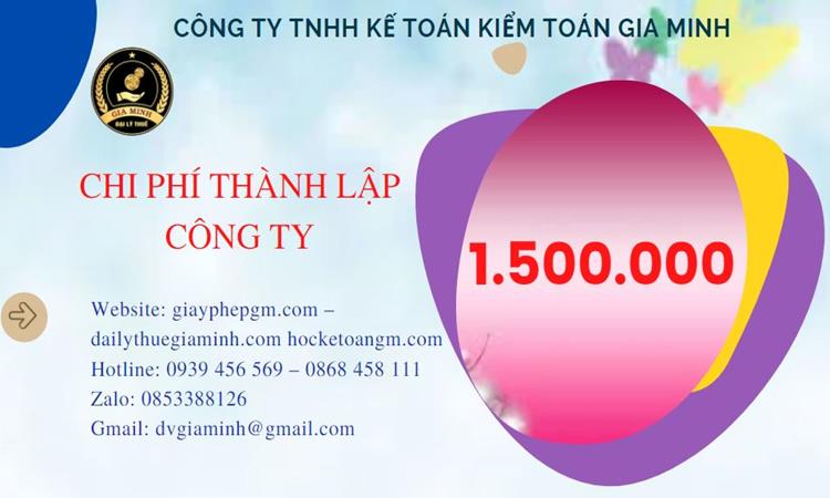 Chi phí thành lập doanh nghiệp Huyện Từ Liêm