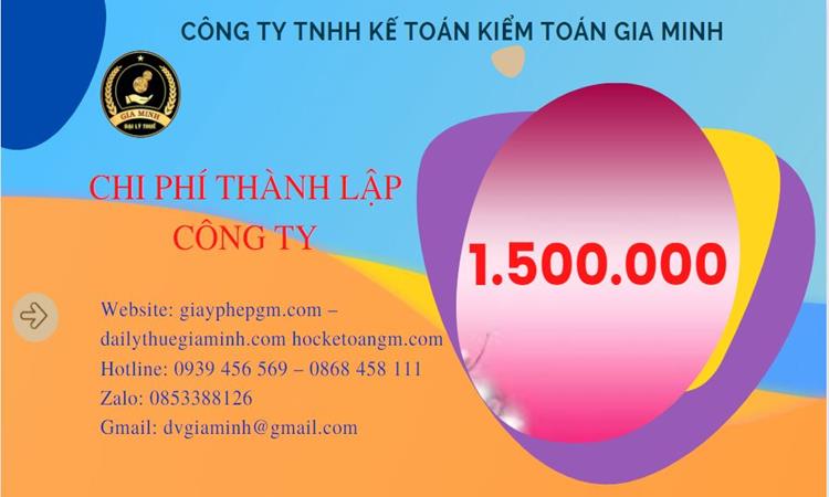 Chi phí thành lập doanh nghiệp Nam Định