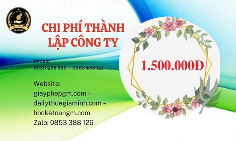 Chi phí thành lập doanh nghiệp nhanh tại Bà Rịa Vũng Tàu