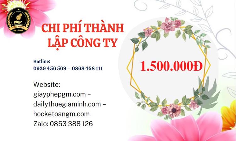 Chi phí thành lập doanh nghiệp nhanh tại Bắc Giang