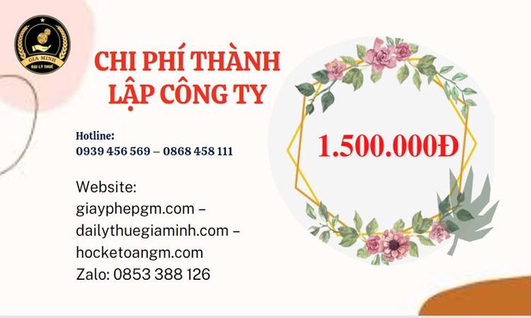 Chi phí thành lập doanh nghiệp nhanh tại Bình Phước