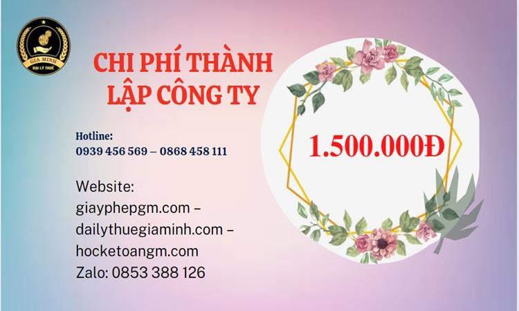 Chi phí thành lập doanh nghiệp nhanh tại Cao Bằng