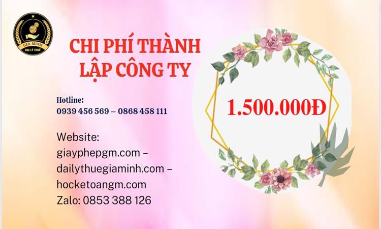 Chi phí thành lập doanh nghiệp nhanh tại Đắk Lắk
