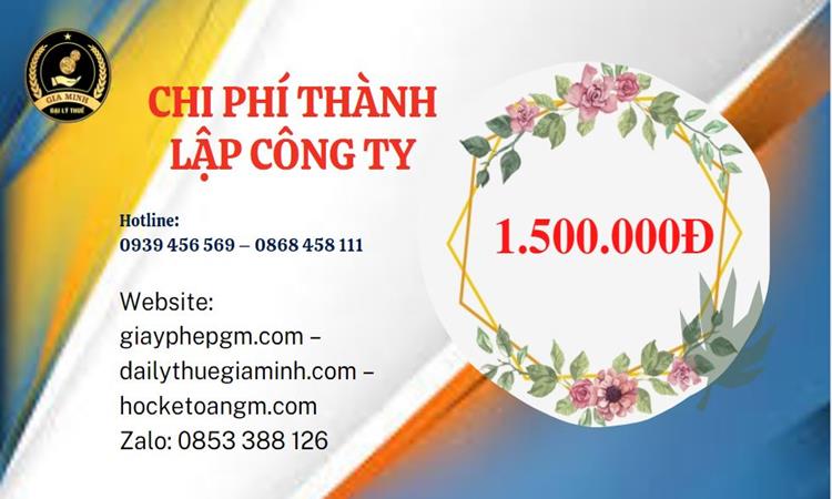 Chi phí thành lập doanh nghiệp nhanh tại Hà Giang