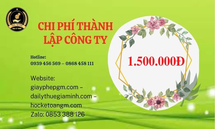 Chi phí thành lập doanh nghiệp nhanh tại Hải Phòng