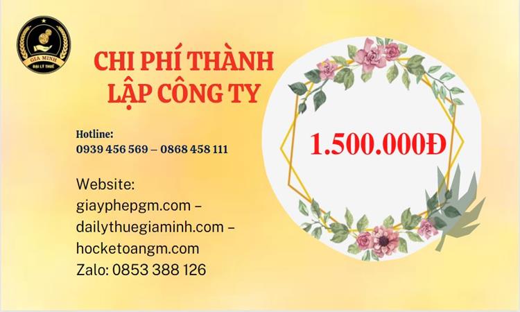 Chi phí thành lập doanh nghiệp nhanh tại Hậu Giang