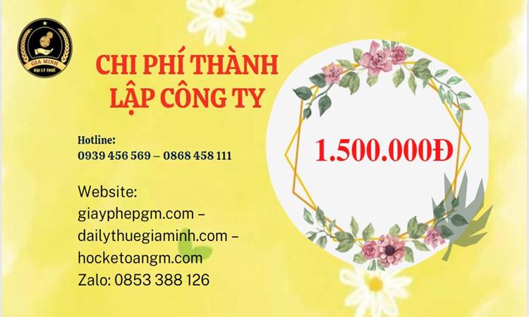 Chi phí thành lập doanh nghiệp nhanh tại Hòa Bình