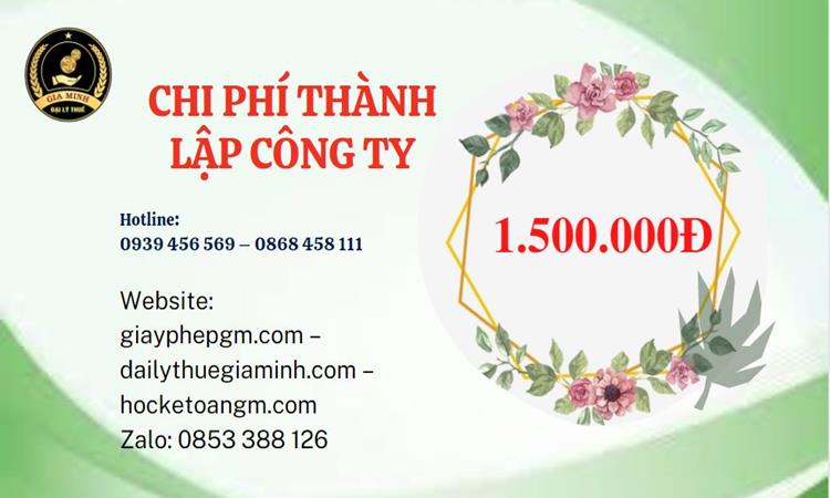 Chi phí thành lập doanh nghiệp nhanh tại Huế